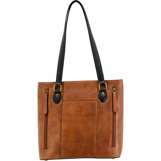 Cameleon Bags Hephaestus Tyche Concealed Carry Purse in Tan is made of VT leather
